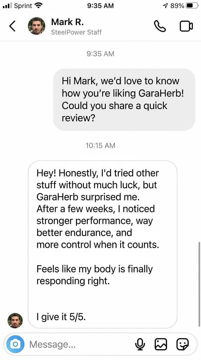 Mark R. – Texas, USA: I tried other supplements before with no real change. This one worked faster than I expected, and I feel more energetic throughout the day too.